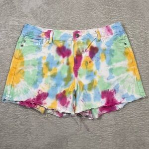 Judy Blue Colorful Tie-Dye Women's Shorts  Size XL